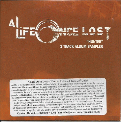 A Life Once Lost : Hunter 3 Track Album Sampler